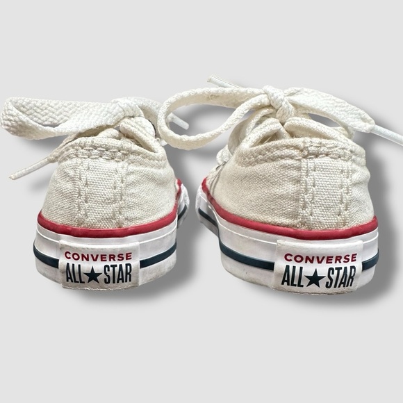 Converse Chuck Taylor All Star Low-Top Sneaker Baby/Infant Size 3 White - Picture 6 of 10